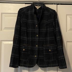 LL Bean Plaid Jacket, M